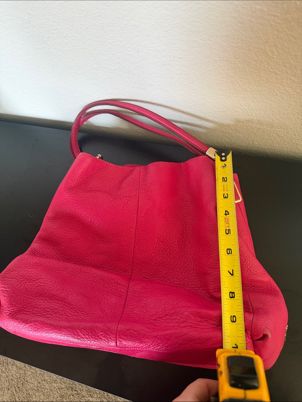 Coach Fuchsia Pink Leather Shoulder Bag - Picture 13 of 13